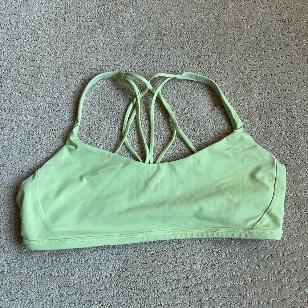Lulu lemon lime green neon sports bra